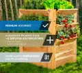WESTMANN Premium Hochbeet aus Lärchenholz mit Aussaatkalender | Natur | 66x66x73 cm | Kräuterbeet | Holzhochbeet zum Bepflanzen von Gemüse & Kräutern - Thumbnail 2