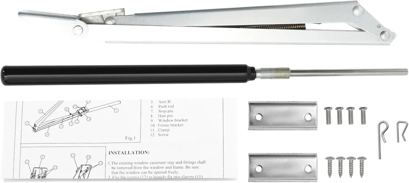 Automatischer Fensteröffner für Gewächshaus, Aluminiumlegierung Gewächshäuser Fensterheber Gewächshaus Vent Automatischer Öffner wärmeaktiviertes Lüftungsöffner Kit für Gewächshäuser & Frühbeete - Bild 1