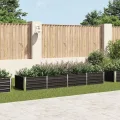 Refined Gartenbeet Pflanzbeet Frühbeet Pflanzkübel Pflanzkasten Blumenkübel Gemüsebeet Blumenkasten Garten-Hochbeet Anthrazit 320 x 80 x 45 cm Verzinkter Stahl - Thumbnail 2