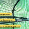 etm - Gewächshaus - Platzsparend, Hochwertiges Anzuchthaus Garten Balkon Stabil & Einfach zu Montieren (Grün, 73x143x195 Harrest) - Thumbnail 3