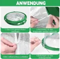 Pop Up Gewächshaus Klein, 2 Stück 53×30cm Mini Gewächshaus für Kübelpflanzen für Blumen Gemüse & Pilze, Transparentes PVC Überwinterungszelt für Pflanzen - Thumbnail 3
