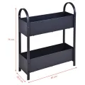 Metall Etagen Hochbeet anthrazit 60 x 22 cm 2 Pflanzkästen | Pulverbeschichtet, Eisen dunkelgrau, Frühbeet, Vertikalbeet, Gemüse Anzucht - Thumbnail 9