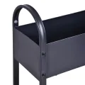 Metall Etagen Hochbeet anthrazit 60 x 22 cm 2 Pflanzkästen | Pulverbeschichtet, Eisen dunkelgrau, Frühbeet, Vertikalbeet, Gemüse Anzucht - Thumbnail 10