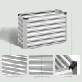 WOLTU Hochbeet für Garten Balkon, Pflanzkübel aus robustem Stahlblech mit stabilem Design, Pflanzkasten, Blumenkasten, 100 x 56 x 40 cm, Silber - Thumbnail 7
