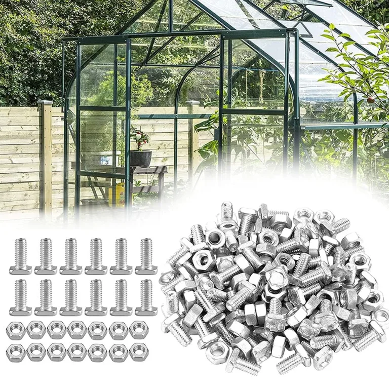 20 Stück M6 x 22mm Muttern Schrauben, Aluminium Gewächshaus Schrauben mit Mutter, Stockschrauben möbelschrauben, Hochleistungsrost Hardware Kit für Gewächshaus-Montage und -Reparatur – Bild 1