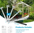 Automatischer Fensteröffner für Gewächshaus, Fensterheber Gewächshaus Doppelfeder, Hubkraft 15 kg, Automatisches Öffnen und Schließen durch Temperatursteuerung, Geeignet für die Gewächshäuser (2PCS) - Thumbnail 5