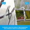 Automatischer Fensteröffner für Gewächshaus, Fensterheber Gewächshaus Doppelfeder, Hubkraft 15 kg, Automatisches Öffnen und Schließen durch Temperatursteuerung, Geeignet für die Gewächshäuser (2PCS) - Thumbnail 7