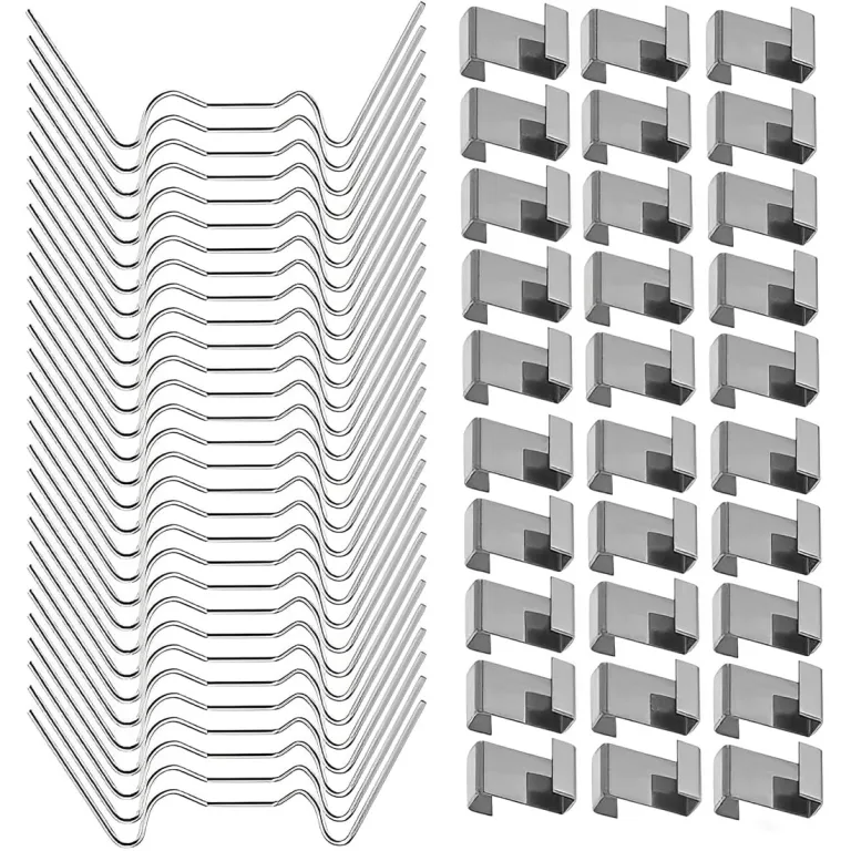 100 Stück Gewächshaus Klammern, Klammern für Gewächshaus, Gewächshausklammern Edelstahl, Sturmfest Gewächshaus Zubehör für Hohlkammerplatten, Gewächshaus Platten, Doppelstegplatten – Bild 8