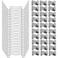 100 Stück Gewächshaus Klammern, Klammern für Gewächshaus, Gewächshausklammern Edelstahl, Sturmfest Gewächshaus Zubehör für Hohlkammerplatten, Gewächshaus Platten, Doppelstegplatten - Thumbnail 8