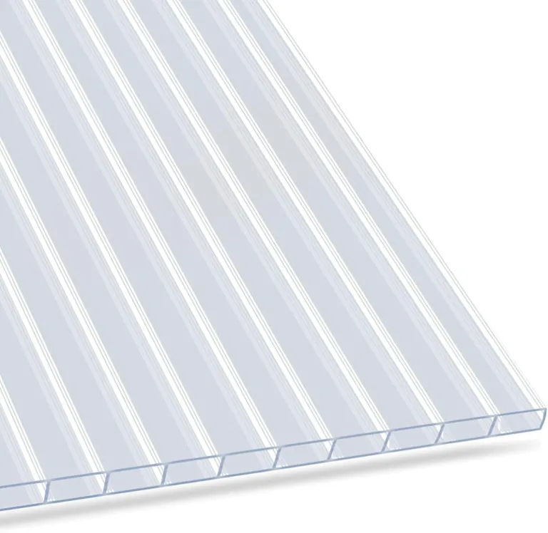 casa pura | Gewächshausplatten 14x | 60,5 x 121 cm - | Polycarbonat (PC) | Hohlkammerplatte - Doppelstegplatte (Transparent, 4 mm) – Bild 3