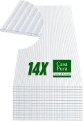 casa pura | Gewächshausplatten 14x | 60,5 x 121 cm - | Polycarbonat (PC) | Hohlkammerplatte - Doppelstegplatte (Transparent, 4 mm) - Thumbnail 2