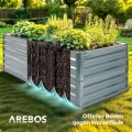 Arebos Hochbeet Metall 180x90x45 cm | Gartenbeet aus verzinktem Stahl | Pflanzbeet wetterfest & rostfrei | Rechteckiges Gemüsebeet für Garten & Terrasse | Hochbeet Bausatz ohne Boden - Thumbnail 4