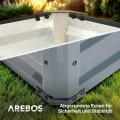 Arebos Hochbeet Metall 180x90x79 cm | Gartenbeet aus verzinktem Stahl | Pflanzbeet wetterfest & rostfrei | Rechteckiges Gemüsebeet für Garten & Terrasse | Hochbeet Bausatz ohne Boden - Thumbnail 5