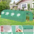 Foliengewächshaus für Garten 3x8x2 m Gewächshaus UV-beständig & Winterfestes Gewächshaus 24 ㎡ Folientunnel Tomatenhaus mit Fenstern, Tür & Verstärktem Rahmen, Grün - Thumbnail 3