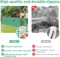 Foliengewächshaus für Garten 3x8x2 m Gewächshaus UV-beständig & Winterfestes Gewächshaus 24 ㎡ Folientunnel Tomatenhaus mit Fenstern, Tür & Verstärktem Rahmen, Grün - Thumbnail 7