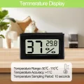 8 Stück Hygrometer Thermometer, Mini Digital Hygrometer mit LCD, indoor hygrometer Temperatur Luftfeuchtigkeitsmesser Celsius(℃) für Weinkeller Gewächshaus Babyzimmer - Thumbnail 3