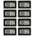 8 Stück Hygrometer Thermometer, Mini Digital Hygrometer mit LCD, indoor hygrometer Temperatur Luftfeuchtigkeitsmesser Celsius(℃) für Weinkeller Gewächshaus Babyzimmer - Thumbnail 1