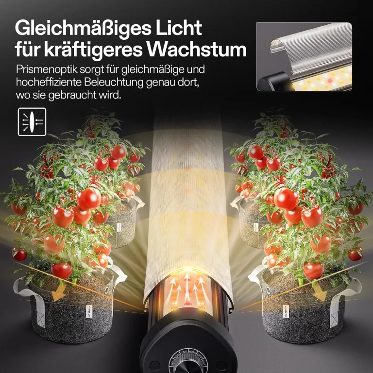 VIVOSUN LumaRay Under Canopy Grow Lampe, Vollspektrum Dimmbares LED Pflanzenlampe für Growzelte und Gewächshäuser, SGS Kompatibel, 100W, 1er Pack, 1m – Bild 12