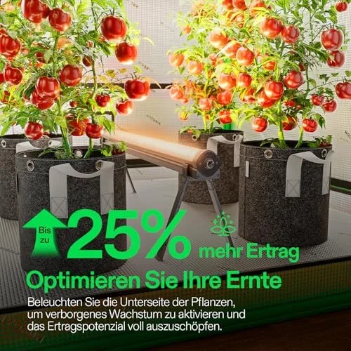 VIVOSUN LumaRay Under Canopy Grow Lampe, Vollspektrum Dimmbares LED Pflanzenlampe für Growzelte und Gewächshäuser, SGS Kompatibel, 100W, 1er Pack, 1m – Bild 4
