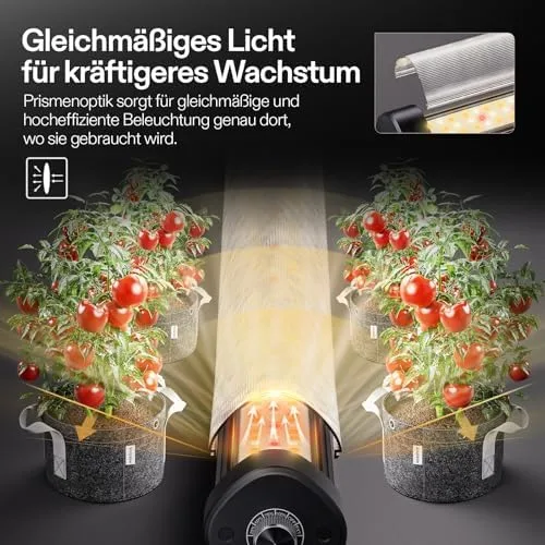 VIVOSUN LumaRay Under Canopy Grow Lampe, Vollspektrum Dimmbares LED Pflanzenlampe für Growzelte und Gewächshäuser, SGS Kompatibel, 100W, 1er Pack, 1m – Bild 7