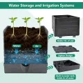Tomatentopf mit Rankgitter und Wasserspeicher, Selbstbewässernder Pflanzkübel für Tomaten, Rankhilfe für Kletterpflanzen, Tomatenset - Thumbnail 3