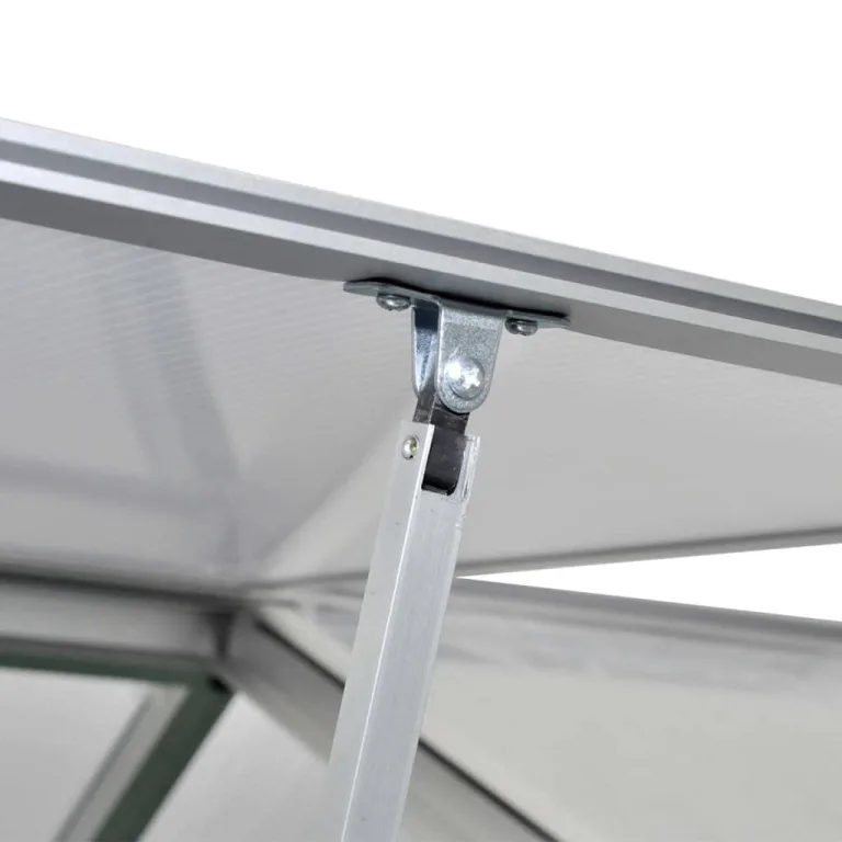 HOMIUSE Gewächshaus 242x250x195 cm Gewächshäuser Transparent Aluminium Winterschutzzelt Pflanzenschutz – Bild 5