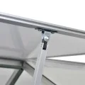 HOMIUSE Gewächshaus 242x250x195 cm Gewächshäuser Transparent Aluminium Winterschutzzelt Pflanzenschutz - Thumbnail 5
