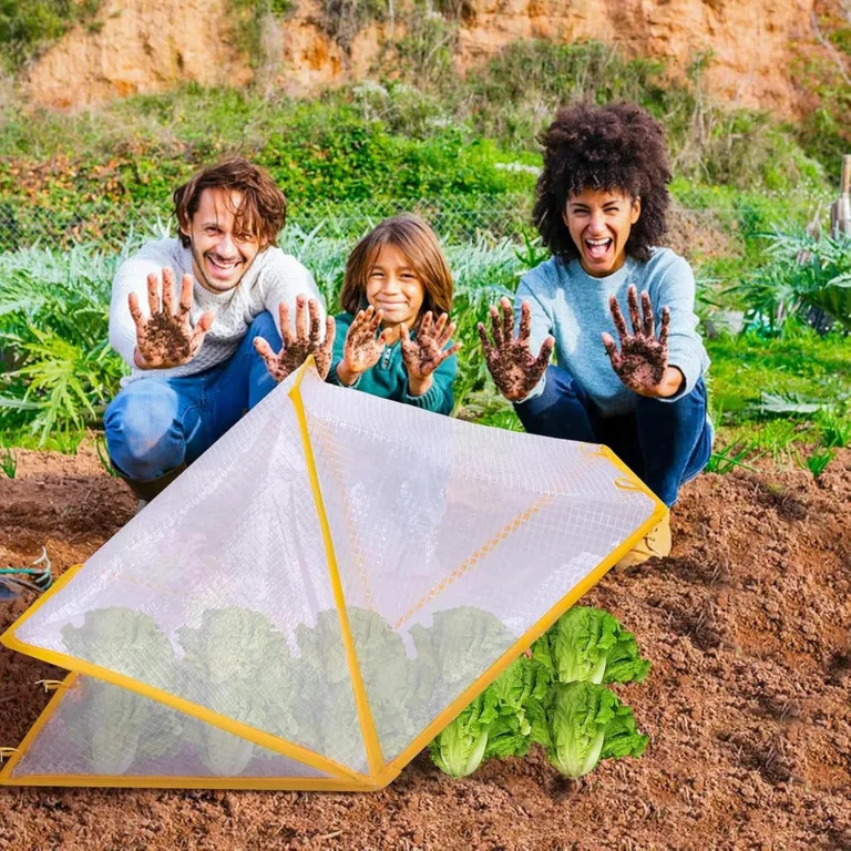 Pflanzen Hochbeet Abdeckung, Faltbare Hochbeetabdeckung für Garten, 80 x 34 x 35 cm Abdeckung für Hochbeete, Pflanzenabdeckung Beetabdeckung, Pflanzenschutzgitter zum Schutz von Gemüse (Groß * 2) – Bild 7
