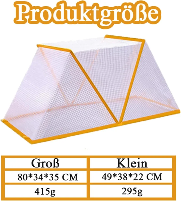 Pflanzen Hochbeet Abdeckung, Faltbare Hochbeetabdeckung für Garten, 80 x 34 x 35 cm Abdeckung für Hochbeete, Pflanzenabdeckung Beetabdeckung, Pflanzenschutzgitter zum Schutz von Gemüse (Groß * 2) – Bild 2