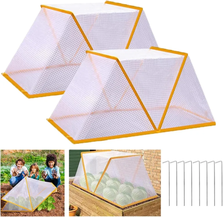 Pflanzen Hochbeet Abdeckung, Faltbare Hochbeetabdeckung für Garten, 80 x 34 x 35 cm Abdeckung für Hochbeete, Pflanzenabdeckung Beetabdeckung, Pflanzenschutzgitter zum Schutz von Gemüse (Groß * 2) – Bild 1