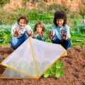 Pflanzen Hochbeet Abdeckung, Faltbare Hochbeetabdeckung für Garten, 80 x 34 x 35 cm Abdeckung für Hochbeete, Pflanzenabdeckung Beetabdeckung, Pflanzenschutzgitter zum Schutz von Gemüse (Groß * 2) - Thumbnail 7