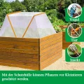 Pflanzen Hochbeet Abdeckung, Faltbare Hochbeetabdeckung für Garten, 80 x 34 x 35 cm Abdeckung für Hochbeete, Pflanzenabdeckung Beetabdeckung, Pflanzenschutzgitter zum Schutz von Gemüse (Groß * 2) - Thumbnail 3