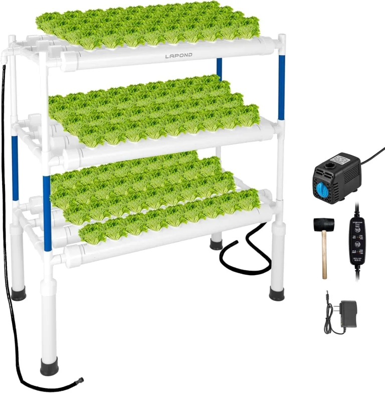 A-Typ Hydroponics Growing System Kit mit 72 Pflanzstellen, Food-Grade PVC-U Rohre hydroponik für Gemüse und Kräuter – Bild 8