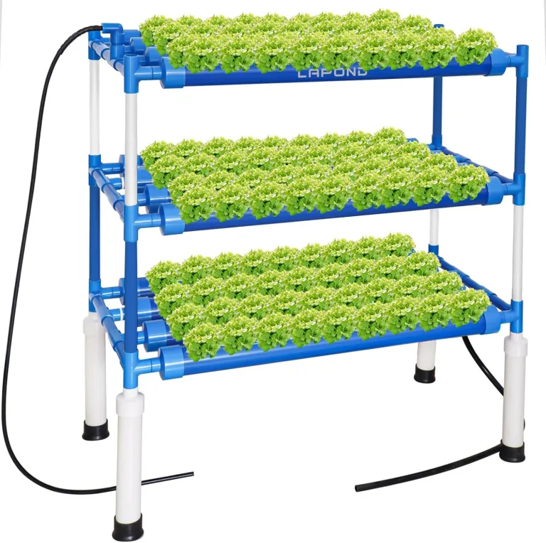 A-Typ Hydroponics Growing System Kit mit 72 Pflanzstellen, Food-Grade PVC-U Rohre hydroponik für Gemüse und Kräuter – Bild 9