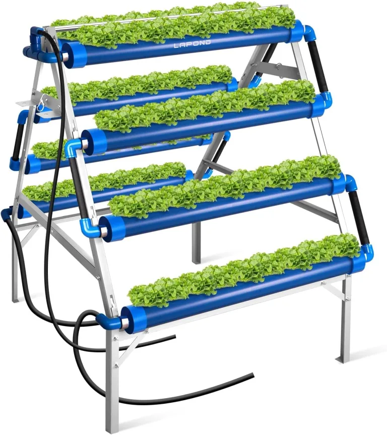 A-Typ Hydroponics Growing System Kit mit 72 Pflanzstellen, Food-Grade PVC-U Rohre hydroponik für Gemüse und Kräuter – Bild 1