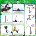 Bewässerungssystem Garten bewässerung Gartenbewässerungssysteme 15M Tropfbewässerungssystem Hochbeet, 25 Directional Brass Spray Nozzles für Outdoor-Nebelkühlsystem, Bauernhof Rasenbewässerung - Thumbnail 6