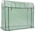 Gewächshaus mit Reißverschluss-Tür 200 x 80 x 170 cm, Frühbeet, Tomatenhaus, Treibhaus, Greenhouse, Garten Zubehör - Thumbnail 3