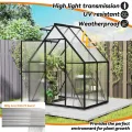 NAIZY Gewächshaus 125x180x195 cm Gartengewächshäuser mit Bodenanker & 6 cm Base Foliengewächshaus aus 580g 4 mm PC Platte & Aluminium, Tomatengewächshaus Anzucht Winterfest UV-Schutz (6x4ft) - Thumbnail 6