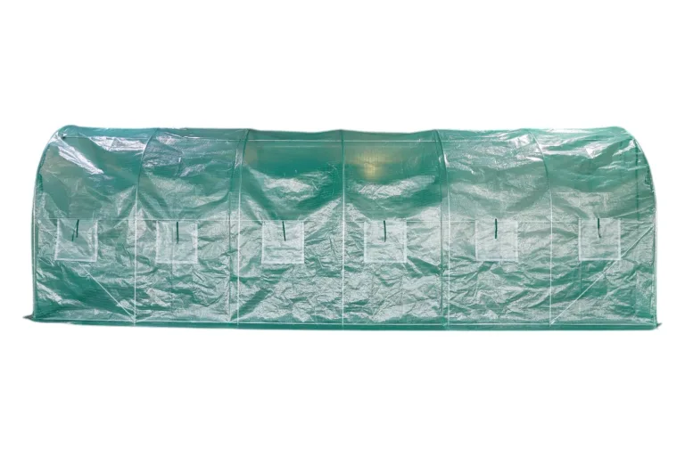 Foliengewächshaus mit PE-Folie – UV-beständig & wetterfest – Tunnelgewächshaus mit Stahlrahmen – Tomatenhaus für Garten – Frühbeet Pflanzenhaus begehbar – Grün (Grün, 200x600x200cm) – Bild 5