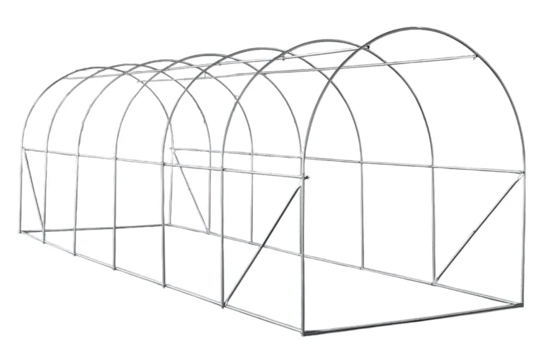 Foliengewächshaus mit PE-Folie – UV-beständig & wetterfest – Tunnelgewächshaus mit Stahlrahmen – Tomatenhaus für Garten – Frühbeet Pflanzenhaus begehbar – Grün (Grün, 200x600x200cm) – Bild 7
