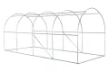 Foliengewächshaus mit PE-Folie – UV-beständig & wetterfest – Tunnelgewächshaus mit Stahlrahmen – Tomatenhaus für Garten – Frühbeet Pflanzenhaus begehbar – Grün (Grün, 200x450x200cm) - Thumbnail 7