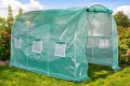 Foliengewächshaus mit PE-Folie – UV-beständig & wetterfest – Tunnelgewächshaus mit Stahlrahmen – Tomatenhaus für Garten – Frühbeet Pflanzenhaus begehbar – Grün (Grün, 200x450x200cm) - Thumbnail 10