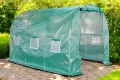 Foliengewächshaus mit PE-Folie – UV-beständig & wetterfest – Tunnelgewächshaus mit Stahlrahmen – Tomatenhaus für Garten – Frühbeet Pflanzenhaus begehbar – Grün (Grün, 200x300x200cm) - Thumbnail 2