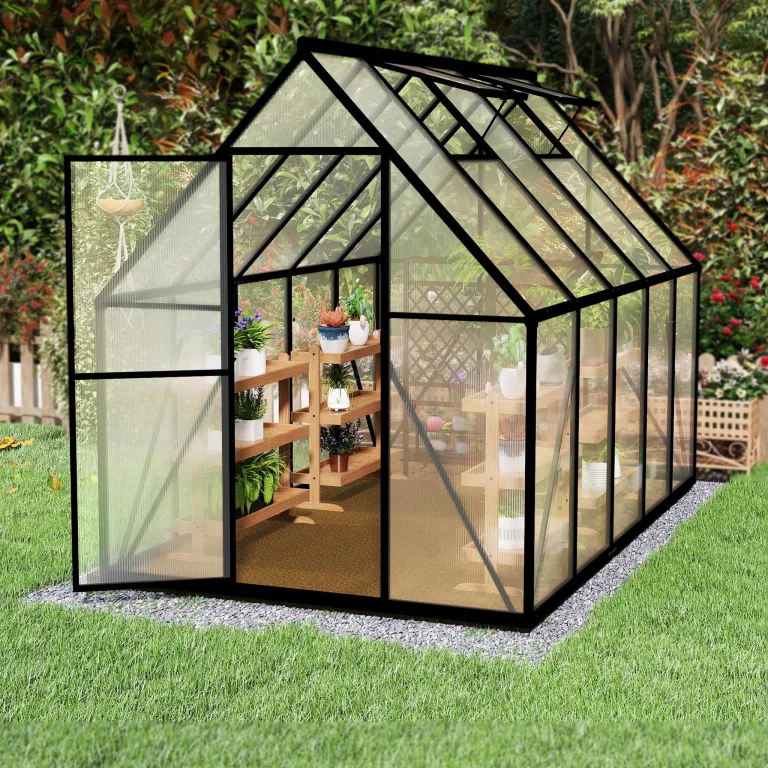 UISEBRT Treibhaus für Tomatenbau mit Fundament, UV- & Frostgeschützt – Bild 8