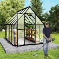 UISEBRT Treibhaus für Tomatenbau mit Fundament, UV- & Frostgeschützt - Thumbnail 9