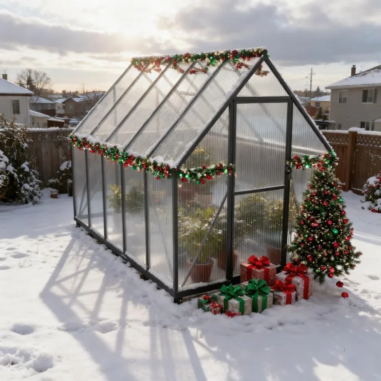 Froadp Gewächshaus aus Aluminium mit Fundament 280x180x195cm Gartengewächshäuser 4mm PC-Hohlkammerplatten Wetterfest Treibhaus, Tomatenhaus mit Fenstern Treibhaus für Garten & Aufzucht – Bild 9