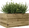 Gecheer Pflanzkübel Kiefernholz Imprägniert robust und stabil für Garten Dekoration - Thumbnail 5