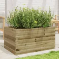 Gecheer Pflanzkübel Kiefernholz Imprägniert robust und stabil für Garten Dekoration - Thumbnail 2