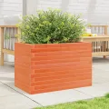 Gecheer Pflanzkübel Wachsbraun Robustes Massivholz Kiefer großzügiger Platz für Blumen Pflanzen Gemüse und Kräuter ideal für Garten Dekoration - Thumbnail 2