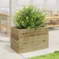 Gecheer Pflanzkübel Kiefernholz großes Volumen robust und stabil für Garten Dekoration - Thumbnail 4